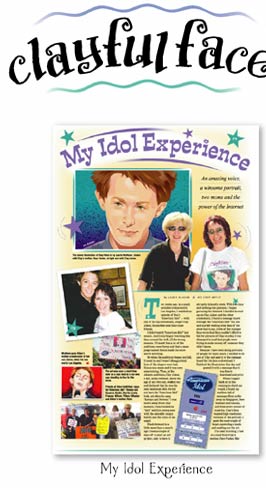 "My Idol Experience" by Laurie McAdam, Modesto Bee graphic artist