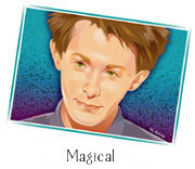 Magical, Clay Aiken portrait by Laurie McAdam